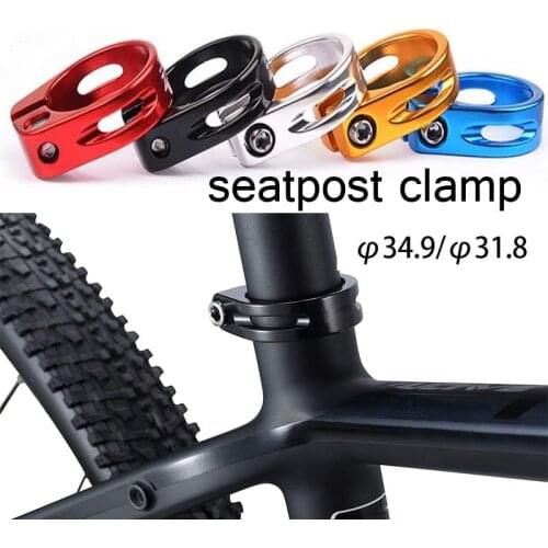 Bike Seatpost Clamp Aluminum Tube MTB Bicycle Saddle Seat Clamp Fit for 27.2/28.6/31.6mm Seatpost abrazadera pecas de bicicleta