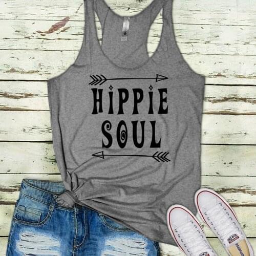 Hippie Soul Top Women Sexy Tops Girl 2021 Summer Harajuku Womens Clothing Tank Festival Plus Size Print Street Style California