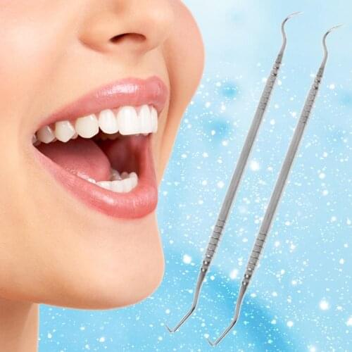 1Pc Double Ends Dentist Teeth Clean Hygiene Explorer Probe Hook Pick Dental Tool