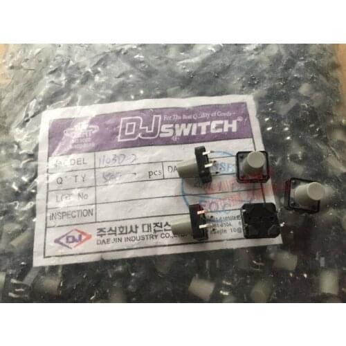 Korea Dazhen DJT1103D-2 Tact Switch 12*12*12 Line 4 Copper Foot Heat Resistance