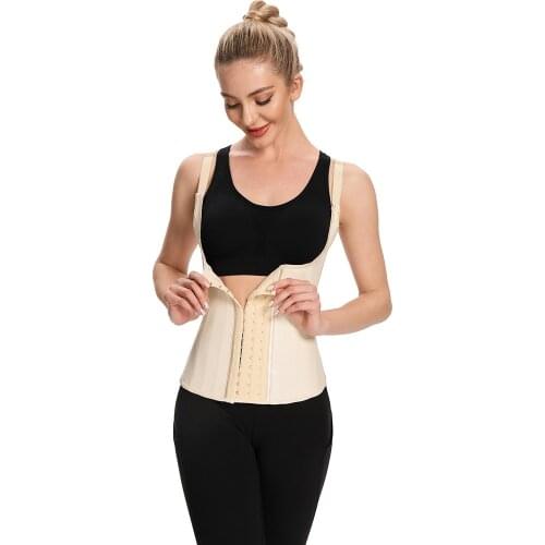 Adjustable Strap Body Shapewear Latex Girdle Vest 25 Robs Steel Waist Trainer Slimming Women Underbust Corselet Plsu Size
