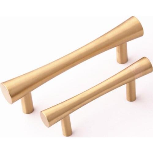 2.5" 3.75" Brass Drawer Pulls Knobs Door Handles America Dresser Pull Kitchen Door Cabinet Handles Furniture Hardware 64 96mm