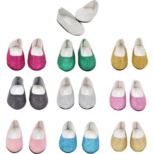 Cute doll 10 Different Colors Shoes Fit 18 Inch American&43 CM Baby Doll Clothes Accessories Girls Toys Generation Birthday Gif