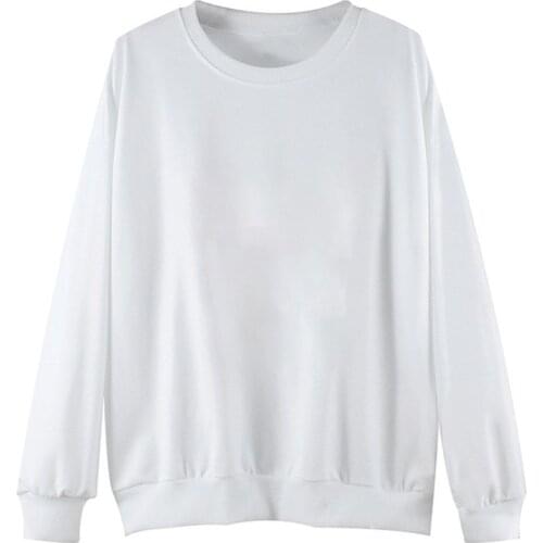 MOYISU Autumn Long Sleeve Solid Color Sweatshirts Women 2021 New Fashion Cotton Solid Color Lady Casual O-Neck Sweatshirt Tops