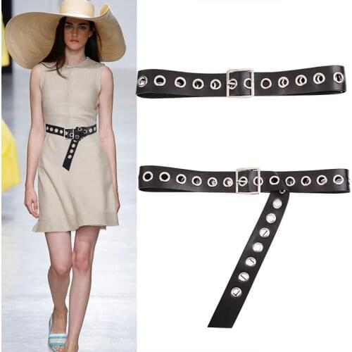 Soft Belts for Women square pin Buckle Casual wide Faux PU Leather Belt Female Casual Solid Elegant Versatile Belts black dress