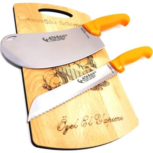 Knife Chef Knife Kitchen Knife Serrated Bread Knife Onion Pita Crush Cutter