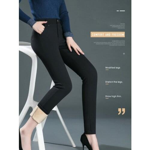 QDNIXILA Women's Velvet Trousers