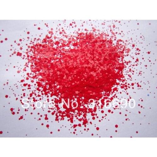 Solvent Resistant Glitter Mix Red