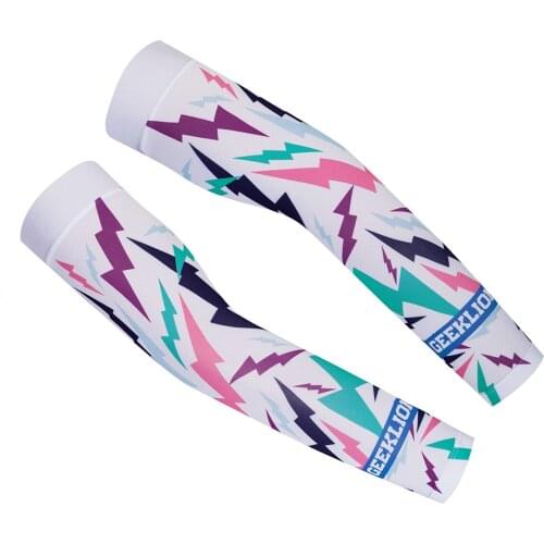 Geeklion Outdoor Quick Dry Cycling Arm Warmer Custom High Elasticity Sleeves Anti-UV Sport Arm Sleeves