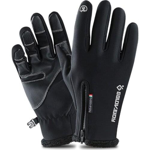 Unisex Waterproof Winter Gloves Cycling Fluff Warm Gloves Christmas Halloween Cold-proof Touchscreen Sports Motorcycle Mittens