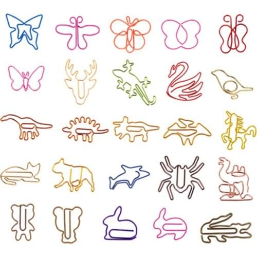 Paper Clip Stationery Combination Literary Partner Girl Boy Plant Fruit Series Shaped Bookmark Clip Creative Cute Clip Wholesale