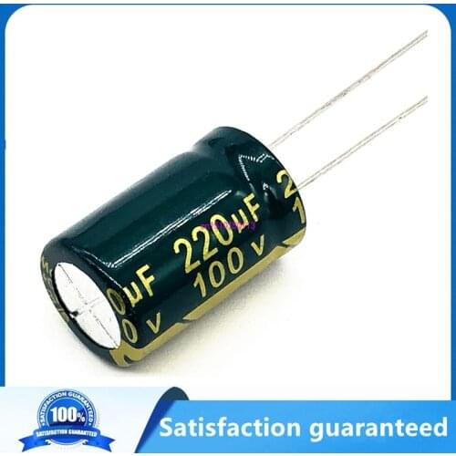 12pcs/lot T38 high frequency low impedance 100v 220UF aluminum electrolytic capacitor size 13*20 220UF 20
