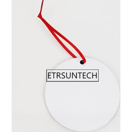 200pcs Sublimation Blanks Christmas Ornament Wooden Christmas Tree Hanging Pendant Heat Press Transfer Printing Xmas Decor