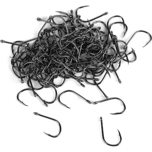 2018 Hot 100pcs Fishing Hook Bait Barb Fishhook Lure Tackle With Box Size 4/6/8/10/12 High Quality Drop Shipping