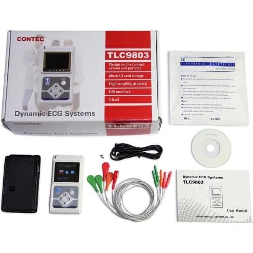 3 Channel Recordable Machine ECG Holter Monitoring System Tester Monitor Health Care Print Report With PC Software