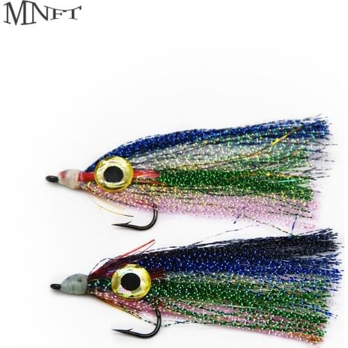 MNFT 4 PCS Outdoor Pipa Stream Splashing Salt Water 3D Eyes Stream Light Fly Fishing Lure 4# Hook