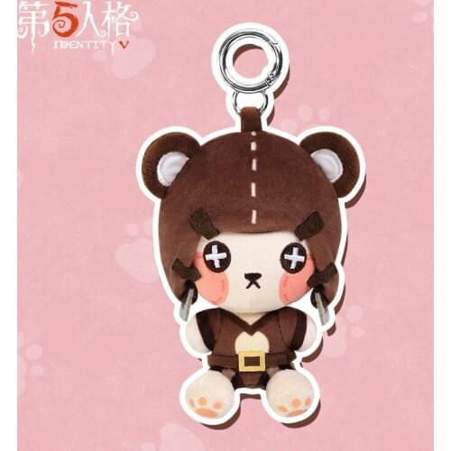 Anime Game Identity V Cosplay Tracy Reznik Bear Girl Plush Dolls Throw Pillow Plushie Toy Bag Pendant Kids Gift 12*10*10cm