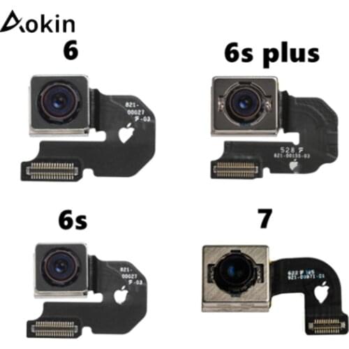 Aokin New Back Camera Rear Main Lens For iphone SE 6 6 Plus 6S 6S Plus 7 7 Plus 8 8 Plus X Flex Cable Ribbon Tested OK 100