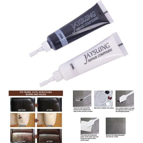 Car Leather filler Repair Cream Vinyl Repair Filler Scratch Restoration Cracks Rips Tool Liquid Skin Cleaner Car Accseeories