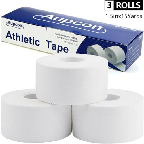 White Cotton Sport Tape 3.8cm*13.7m Adhesive Elastic Bandage Protect Muscles Relieve Pain Elastic Bandage Strain Injury Support