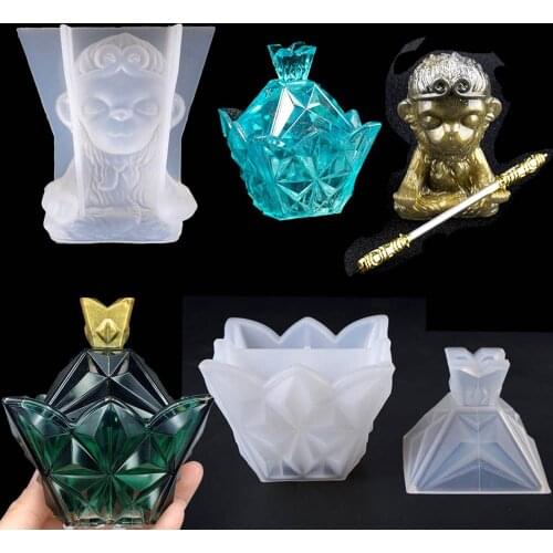 Monkey King Mold Aromatherapy Car Decoration Silicone Mold DIY Crystal Epoxy Resin Mold Jewelry Making Tools