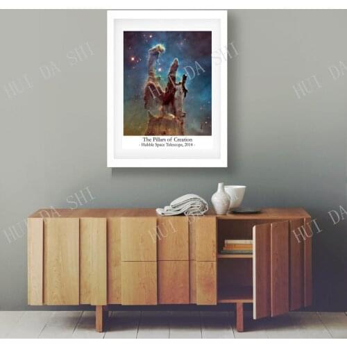 Space Nebula Print The Pillars of Creation Serpens Constellation