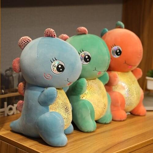 Creative Simulation Dragon Plush Toy Soft Cartoon Dinosaur Stuffed Pillow Doll Baby Appease Toy Children Gift