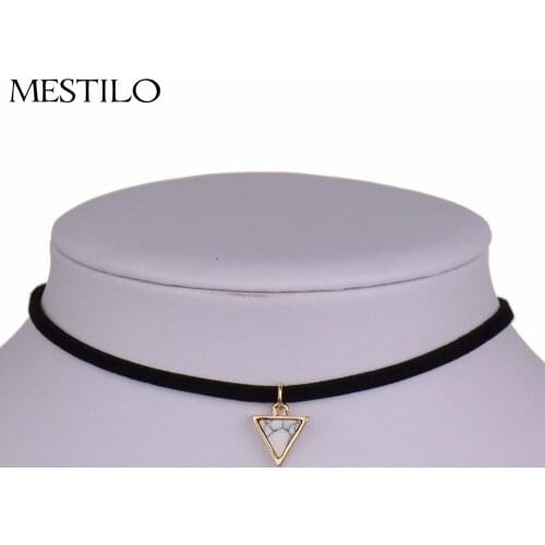 Женские бархатные чокеры MESTILO China At AliExpress