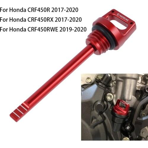NICECNC Engine Oil Dipstick Filler Cap Cover For Honda CRF450R CRF450RX 17-20 CRF450RWE 19-20 CRF 450R 450RX 450RWE Accessories