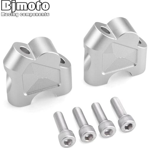 New 2019 Motorcycle Biker HandleBar Clamp Riser Taper For Suzuki DL250 GW250F GW250S DL650 Moto Riser Back Adapters 1 Pair