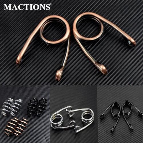 Motorcycle Solo Seat Custom Torsion Saddle Seat Springs For Harley Bobber Chopper Softail Sportster XL1200 883