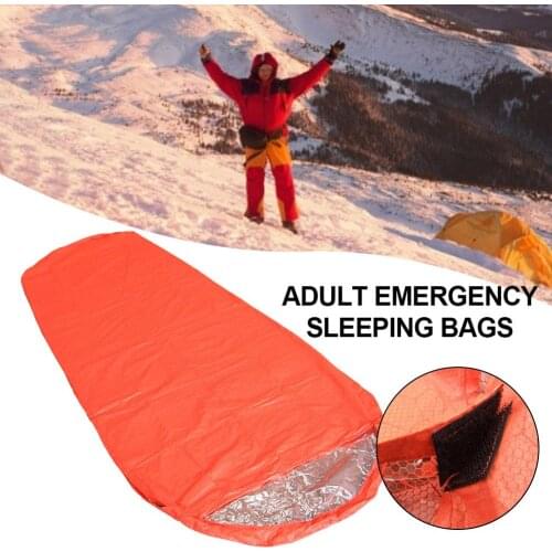 Outdoor Camping Portable Warm Sleeping Bags Durable High Tensile Strength Spacious Space Non-toxic Emergency Blanket