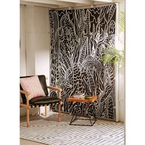 Saguaro Hippie Tapestry Wall Hanging Boho Decor Ouija Wall Cloth Tapestries Cactus Mandalas Wall Carpet Beach Towel Home Decor