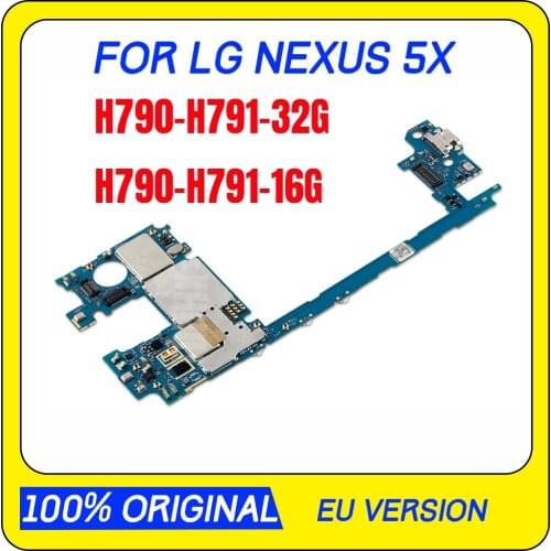 Test-Well UNLOCKED H791 Mainboard work for LG Nexus 5X Mainboard Original for LG H790 32GB 16GB Motherboard with full chips