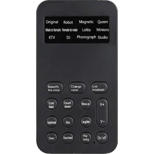 M2 Voice Changer Headsets Sound Maching Handheld Microphone Voice Changer Sound Effects Machine for Phone/PS4/pad