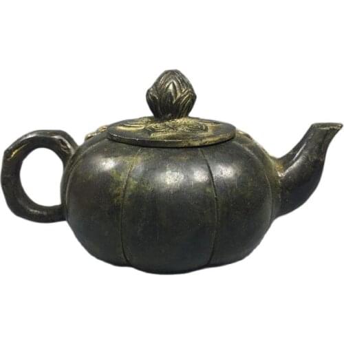 Chinese Old Copper Collection Pure Copper Wine Pot