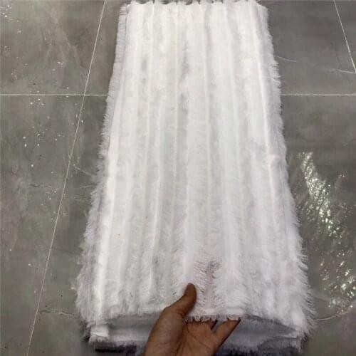 Top quality 5BZL-72907 french lace fabric african lace fabric with chiffon tulle fabric for summer skirt or dress