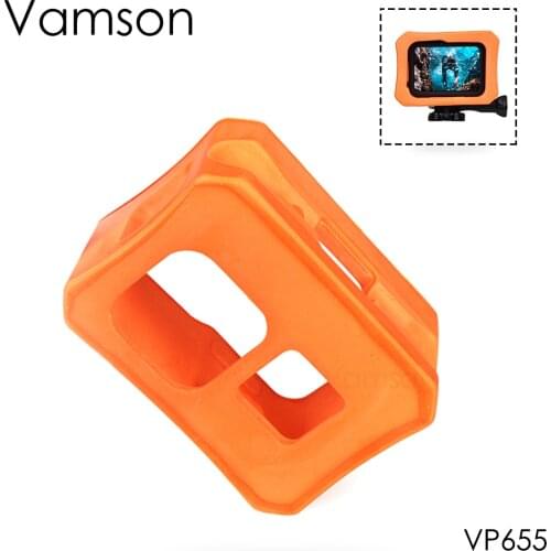 Vamson Protective Sleeve Floating Frame for Gopro Hero 8 Black Anti-Fall Protective Shell Orangeshell VP655