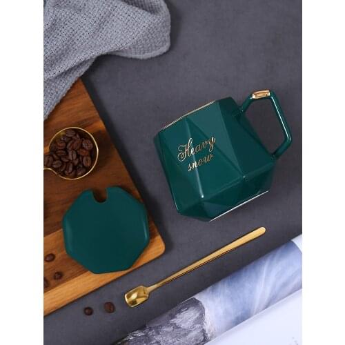 Retro Gold Milk Mug Gift Travel Man Aesthetic Minimalist Coffee Retro Nordic Handmade Ceramic Taza Cafe Drinkware BY50MU