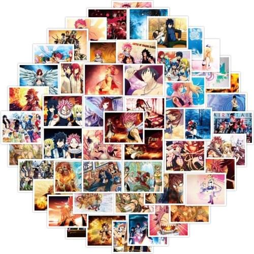 10/50 Pcs Japanese Anime FAIRY TAIL Stickers for Refrigerator Car Helmet Gift Box Bicycle Guitar Notebook Skate Trunk Stickers