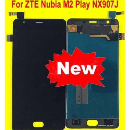 100% Tested Best Working LCD Display Touch Panel Screen Digitizer Assembly For ZTE Nubia M2 Play NX907 NX907J Phone Sensor