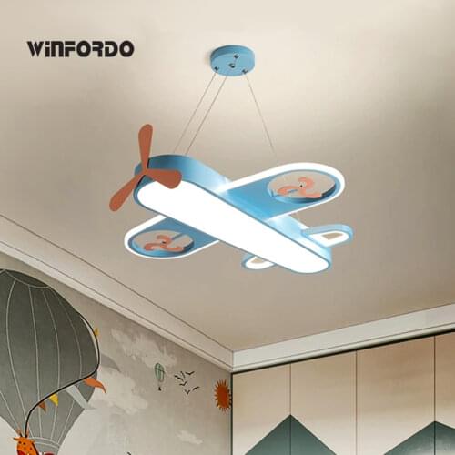 2021 Modern Aircraft LED Pendant Lamp for Childrens Room Indoor Decoration Chandelier Lighting