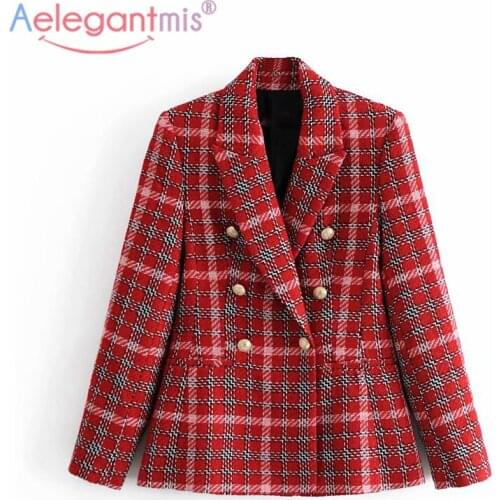 Aelegantmis Women's Tweed Blazers
