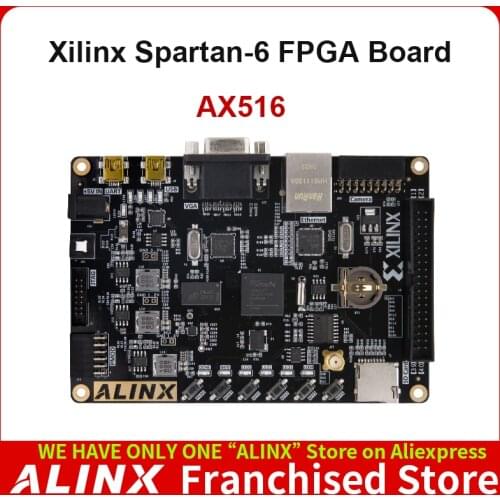 ALINX AX516: XILINX Spartan-6 XC6SLX16 FPGA Development Board LX16 DDR3 Gigabit Ethernet