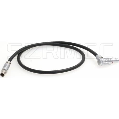 Arri Alexa RS Fischer 3 Pin Male to Right Angle 0B 2 Pin Male Power Cable for Teradek Bond Bolt Transvideo SmallHD Monitor