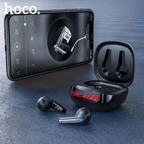 HOCO New TWS Wireless Bluetooth Earphone 5.0 Intelligent Touch Control Wireless TWS Earphones 3D Stereo Gaming Sport Headset