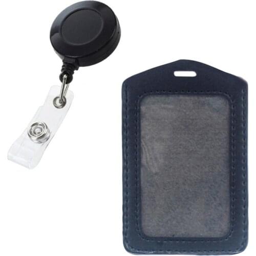 New Bank Credit Card Holders Men Women Bus ID Card Holders Identity Badge with Retractable Reel Tag Office Supplies Wholesale