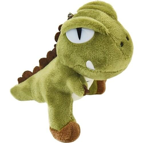 Keychain 10cm Cute Dinosaur Plush Toys Kawaii Bag Backpack Stuffed Animals Kids Toys for Children Birthday Gift Doll
