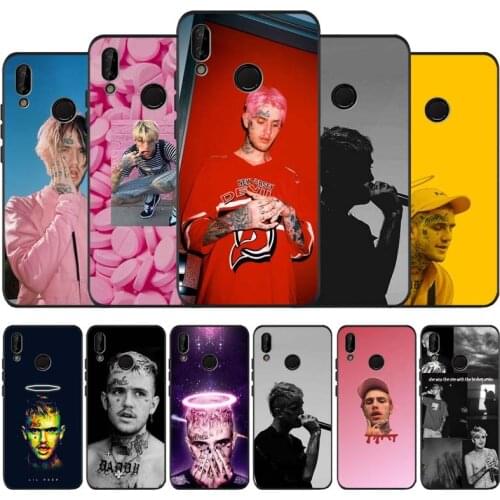 Lil Peep black soft Phone Case for huawei P40 P30 P20 P10 Pro lite P9 Lite nova 4E 6SE Psmart 2019 Y6 9 Prime