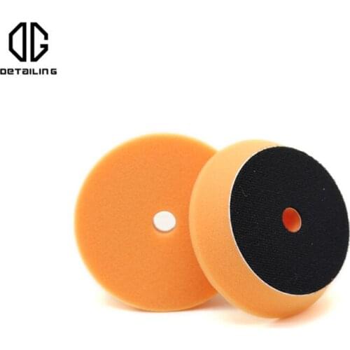 DETAILING 2pcs 80mm Orange Foam Polishing Buffing Pad For 3inch DA Polisher Use